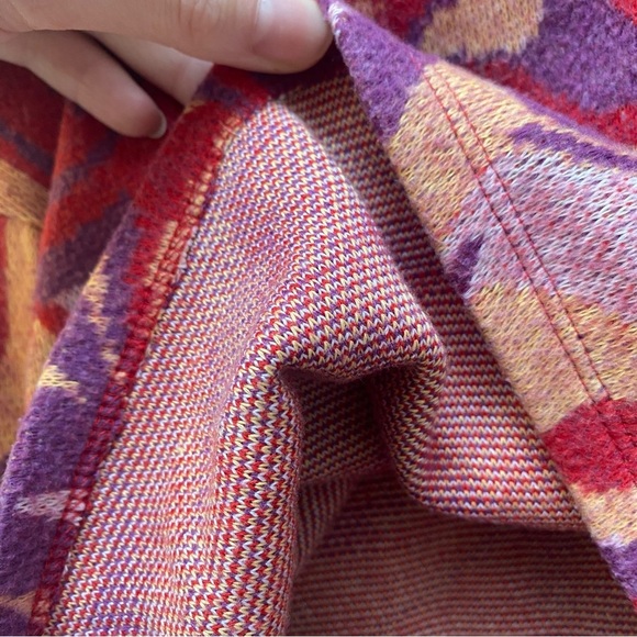 cropped knit marbled jacquard sweater (size M) - Picture 7 of 10